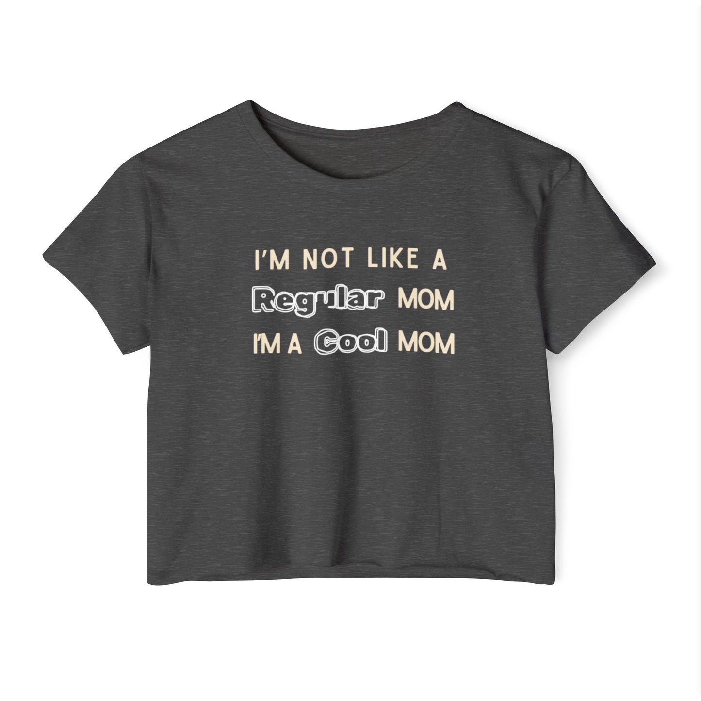 Cool Mom Festival Crop Top, Trendy Summer Tee, Cute Gift for Moms, Statement Shirt, Casual Weekend Wear, Perfect for Festivals