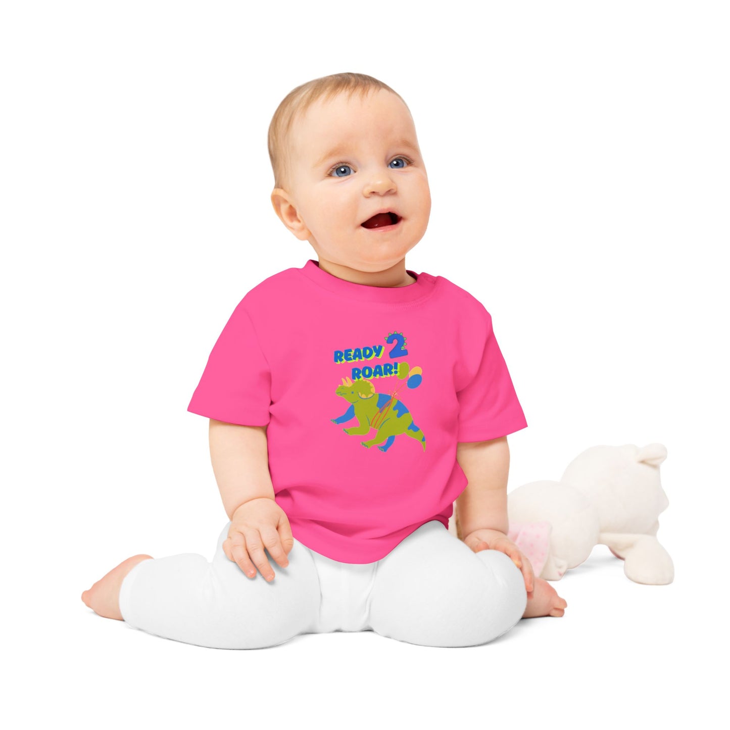 Dinosaur Birthday Baby T-Shirt - Cute Kids Shirt, Unisex Second Birthday Outfit