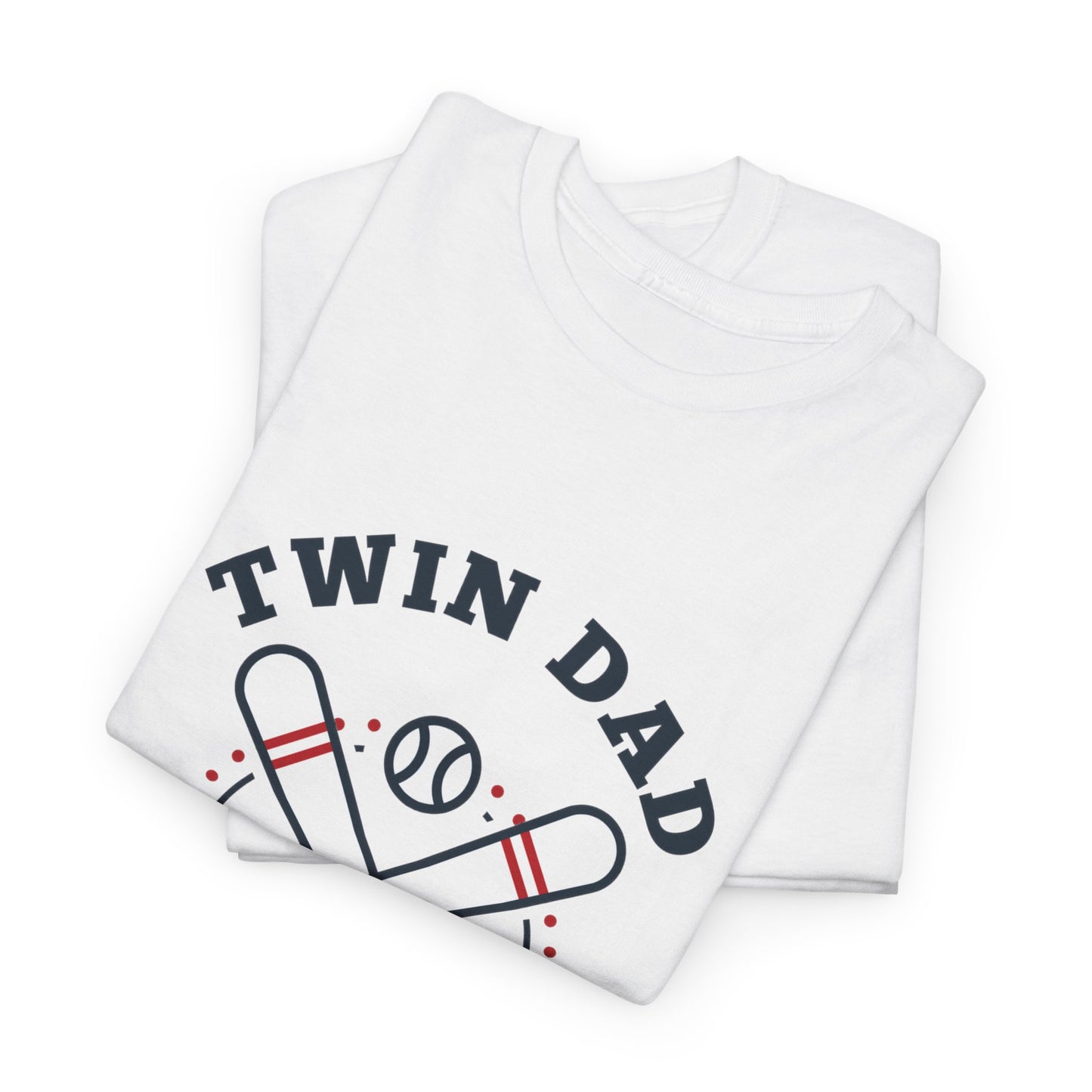 Baseball Themed Twin Dad Shirt - Perfect Gift for Sports Dads