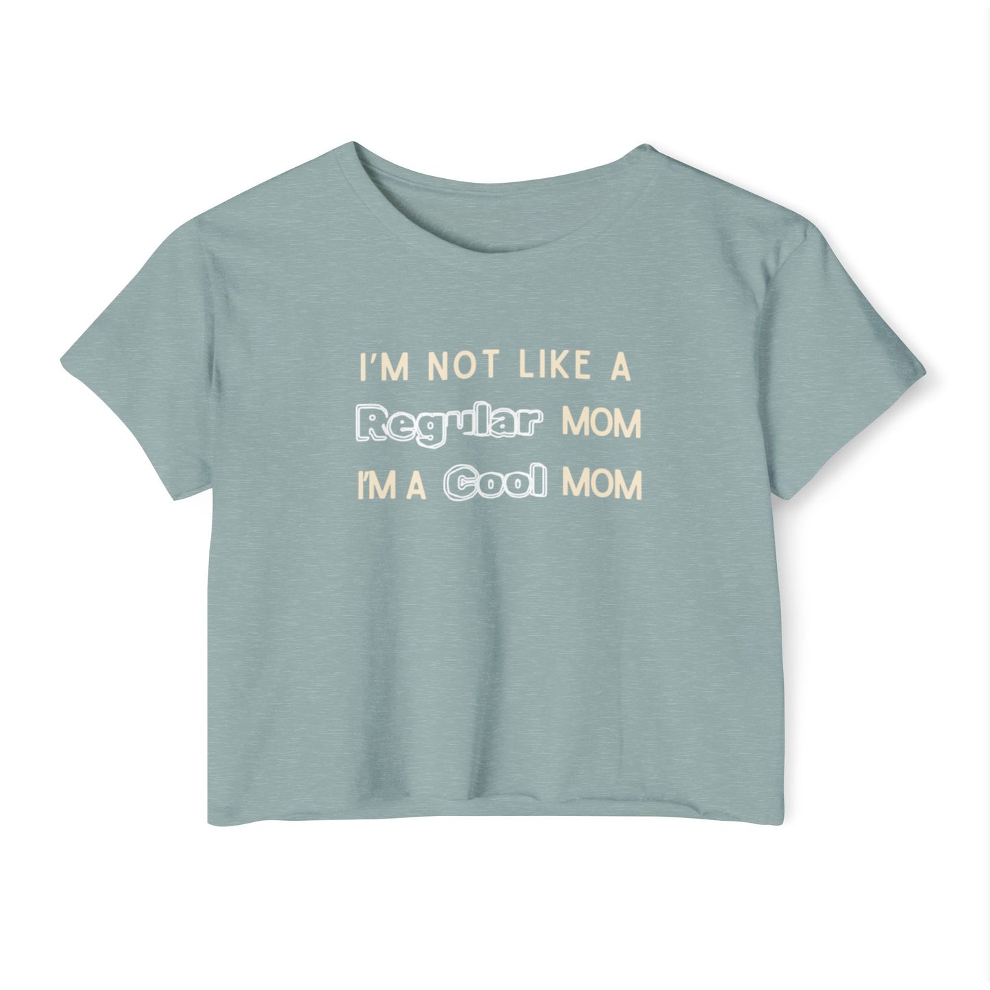 Cool Mom Festival Crop Top, Trendy Summer Tee, Cute Gift for Moms, Statement Shirt, Casual Weekend Wear, Perfect for Festivals