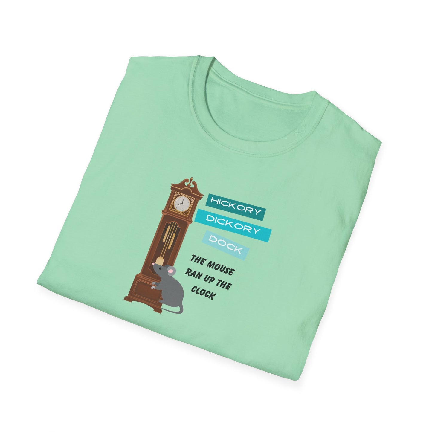 Family Matching-Nursery Rhyme Costume Set-Hickory Dickory Dock -Unisex T-Shirt for Adult