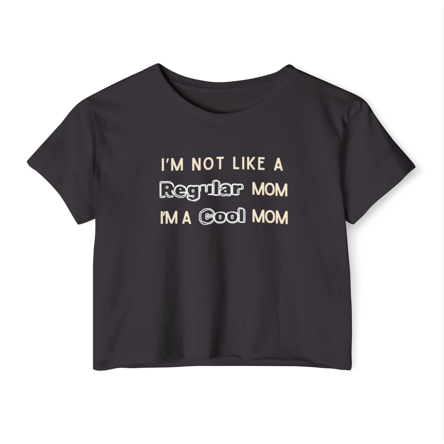 Cool Mom Festival Crop Top, Trendy Summer Tee, Cute Gift for Moms, Statement Shirt, Casual Weekend Wear, Perfect for Festivals