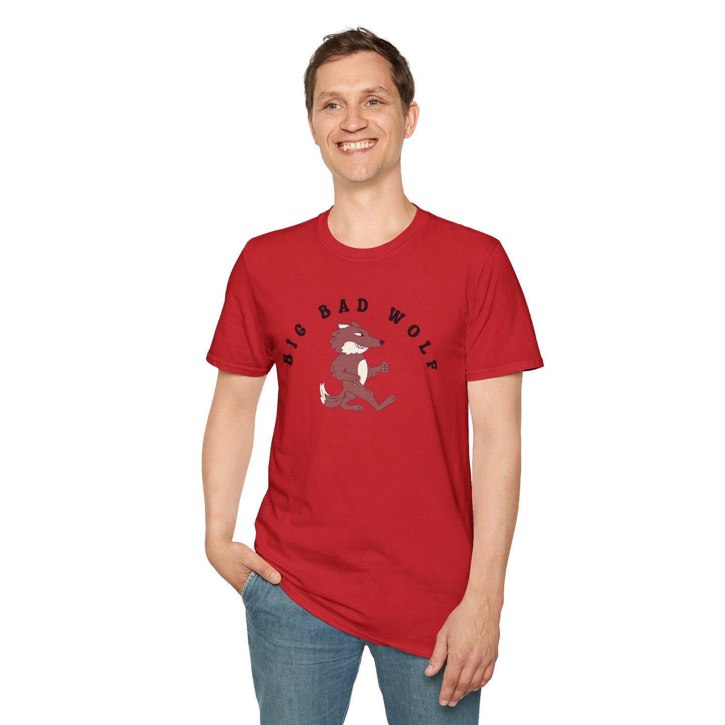 Family Matching- Three Little Pigs- Adult Big Bad Wolf T-Shirt - Sizes XS-4XL