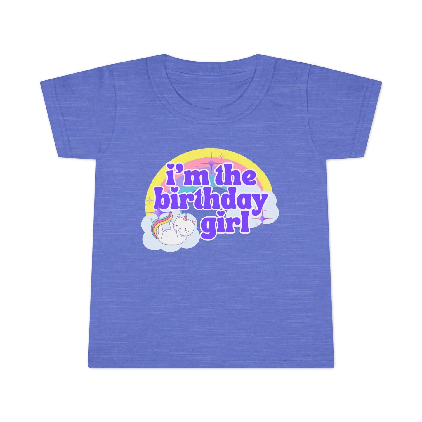 Toddler Birthday Girl T-Shirt with Unicorn Design