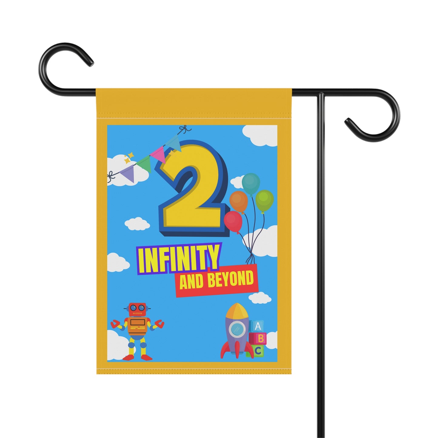 Birthday Flag- '2 Infinity and Beyond'