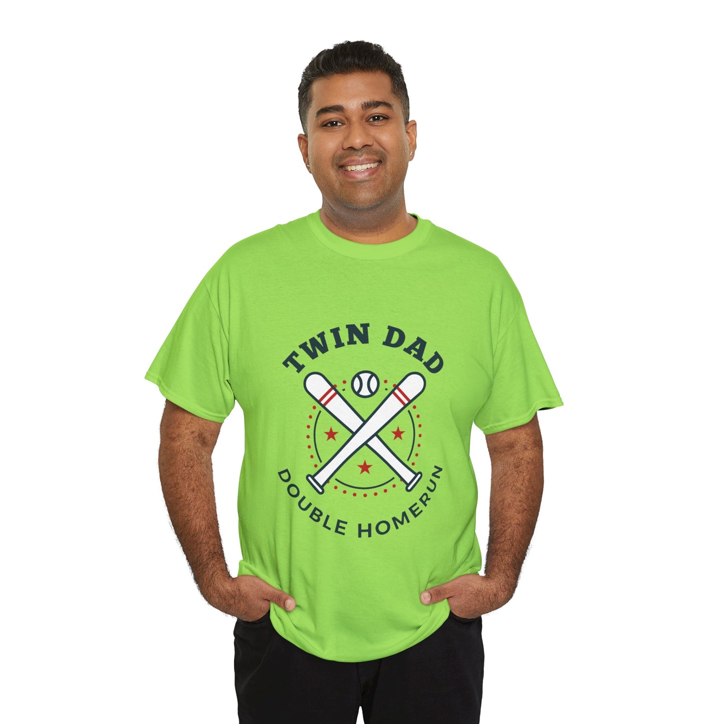 Baseball Themed Twin Dad Shirt - Perfect Gift for Sports Dads