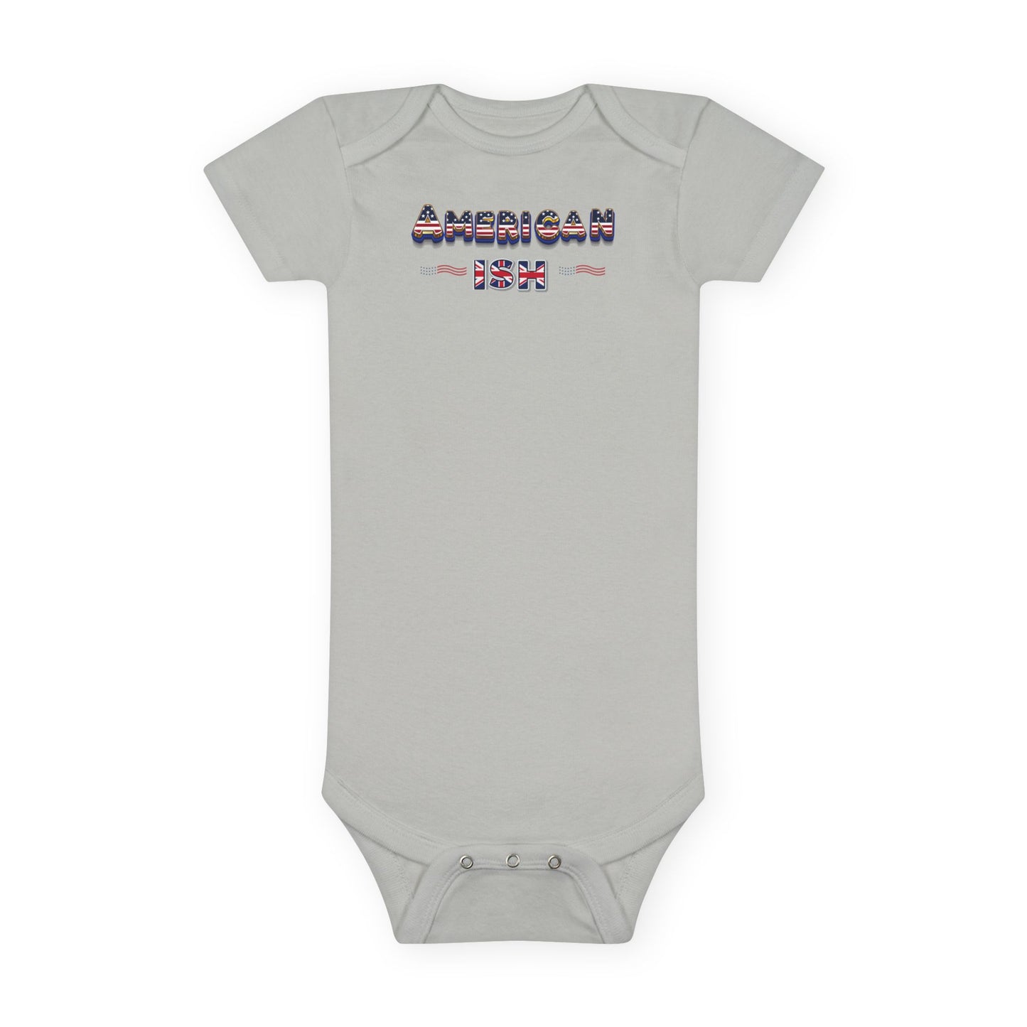 American-ish Baby Onesie | Cute Baby Shower Gift, Infant Clothes, Newborn Outfit, Toddler Apparel, Patriotic Babywear
