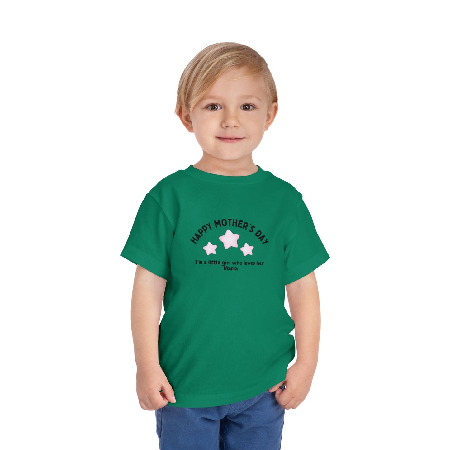 "Happy Mother's Day-I'm a little girl who loves her mama" Toddler T-Shirt