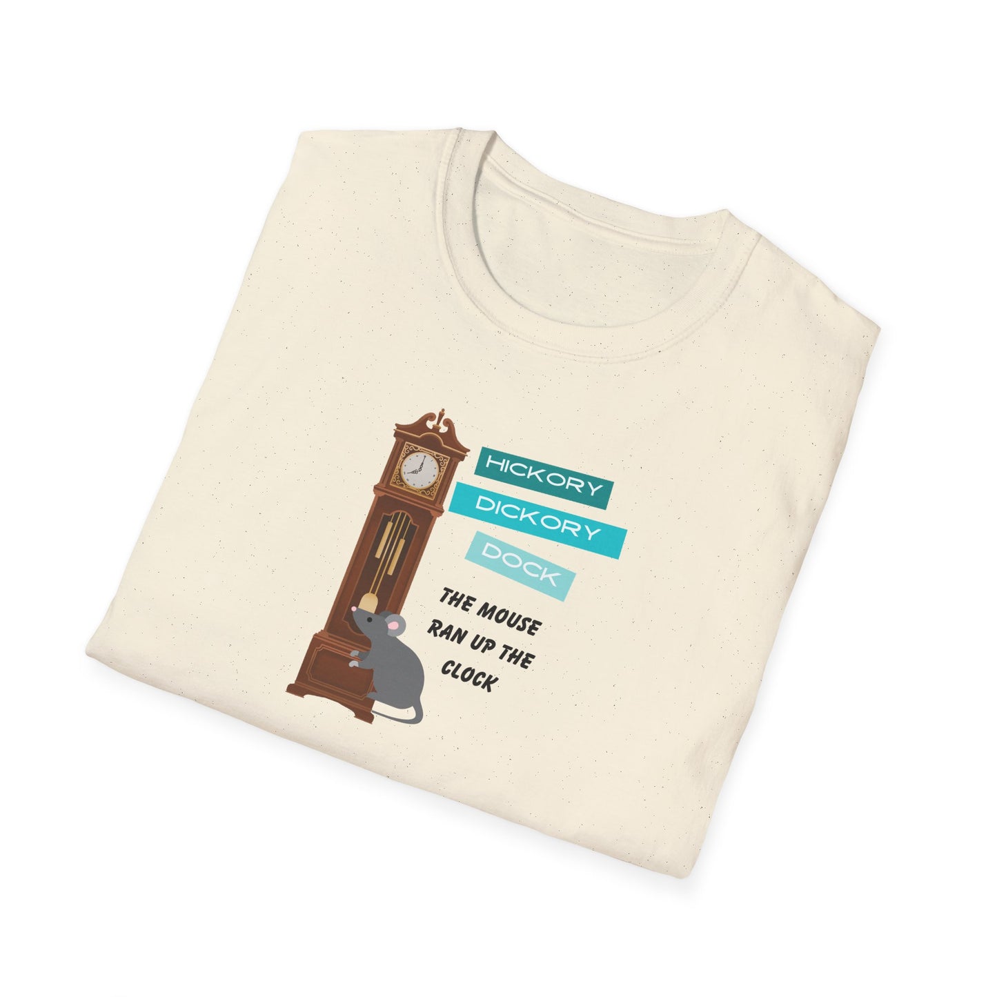 Family Matching-Nursery Rhyme Costume Set-Hickory Dickory Dock -Unisex T-Shirt for Adult