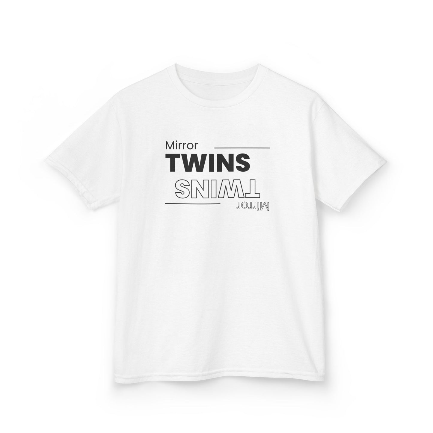 Mirror Twins Kids T-Shirt - Fun Mirror Design for Siblings