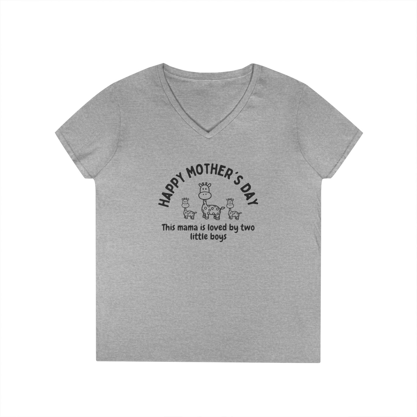 "Happy Mother's Day" Giraffe T-Shirt for Boy Mamas