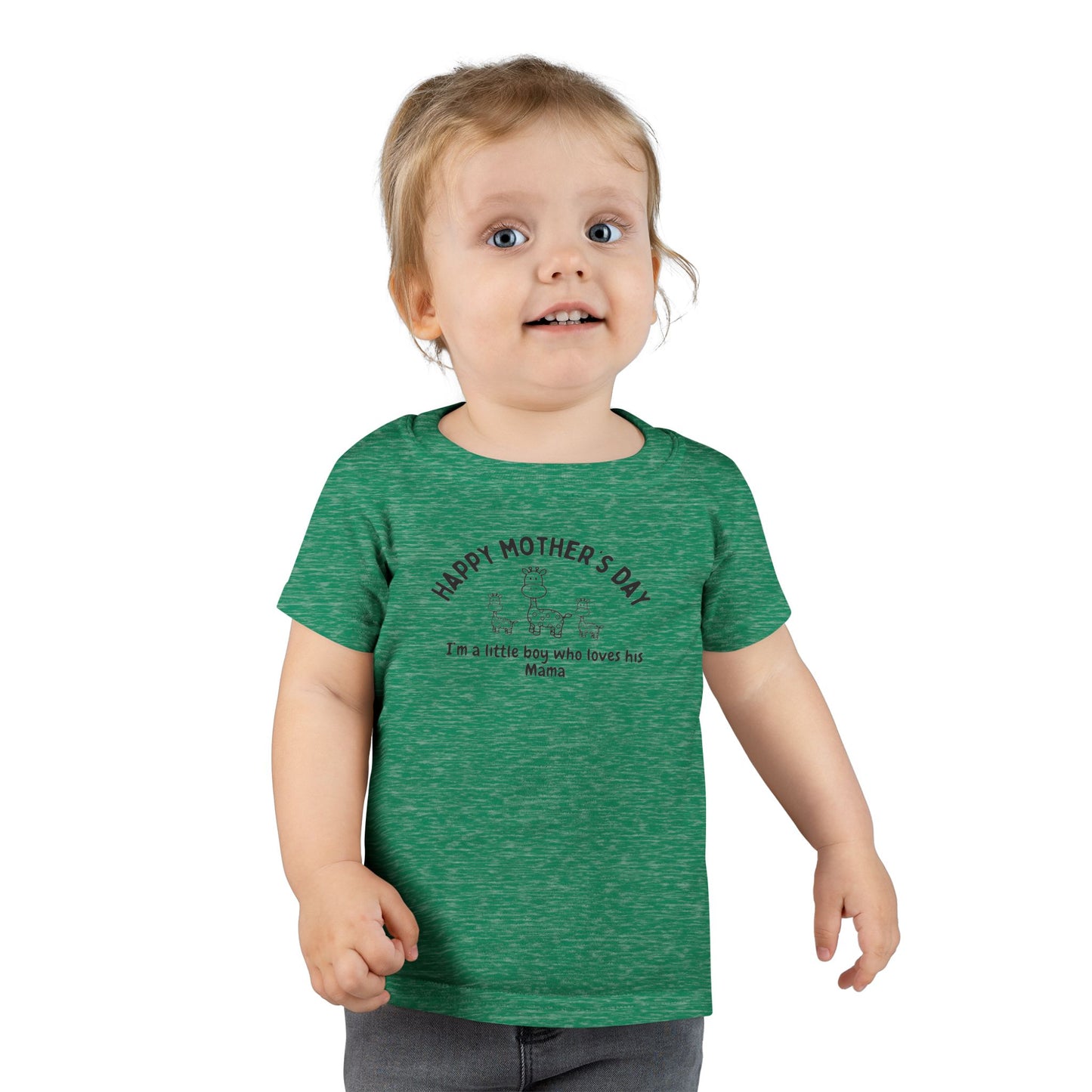 "Happy Mother's Day- I'm a Little Boy Who Loves His Mama" T-Shirt Ages 2-6 Years