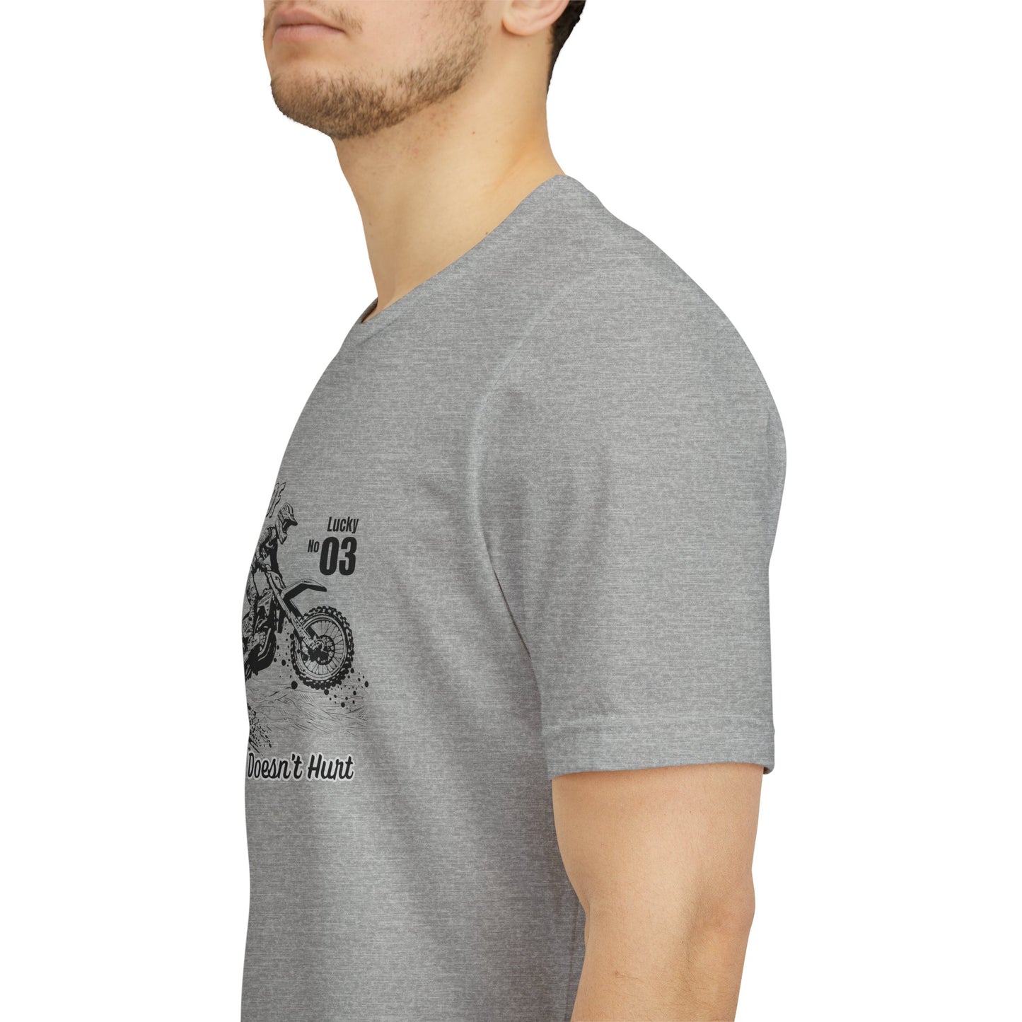 Grandpa of Triplets – “A Little Dirt Doesn’t Hurt” Motorbike T‑Shirt