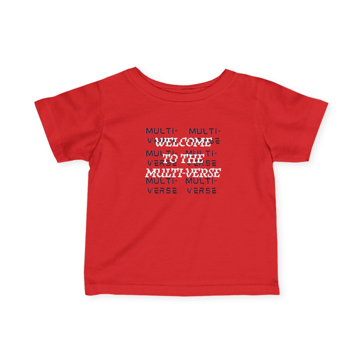 Marvel Superhero Funny — 'Welcome to the MULTI-VERSE' Graphic Baby Shirt for twins and triplets