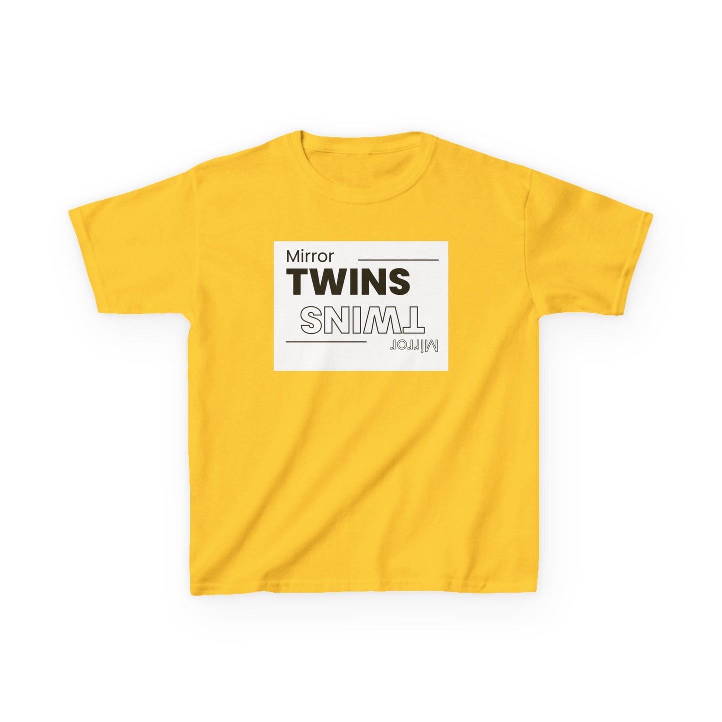 Mirror Twins Kids T-Shirt - Fun Mirror Design for Siblings