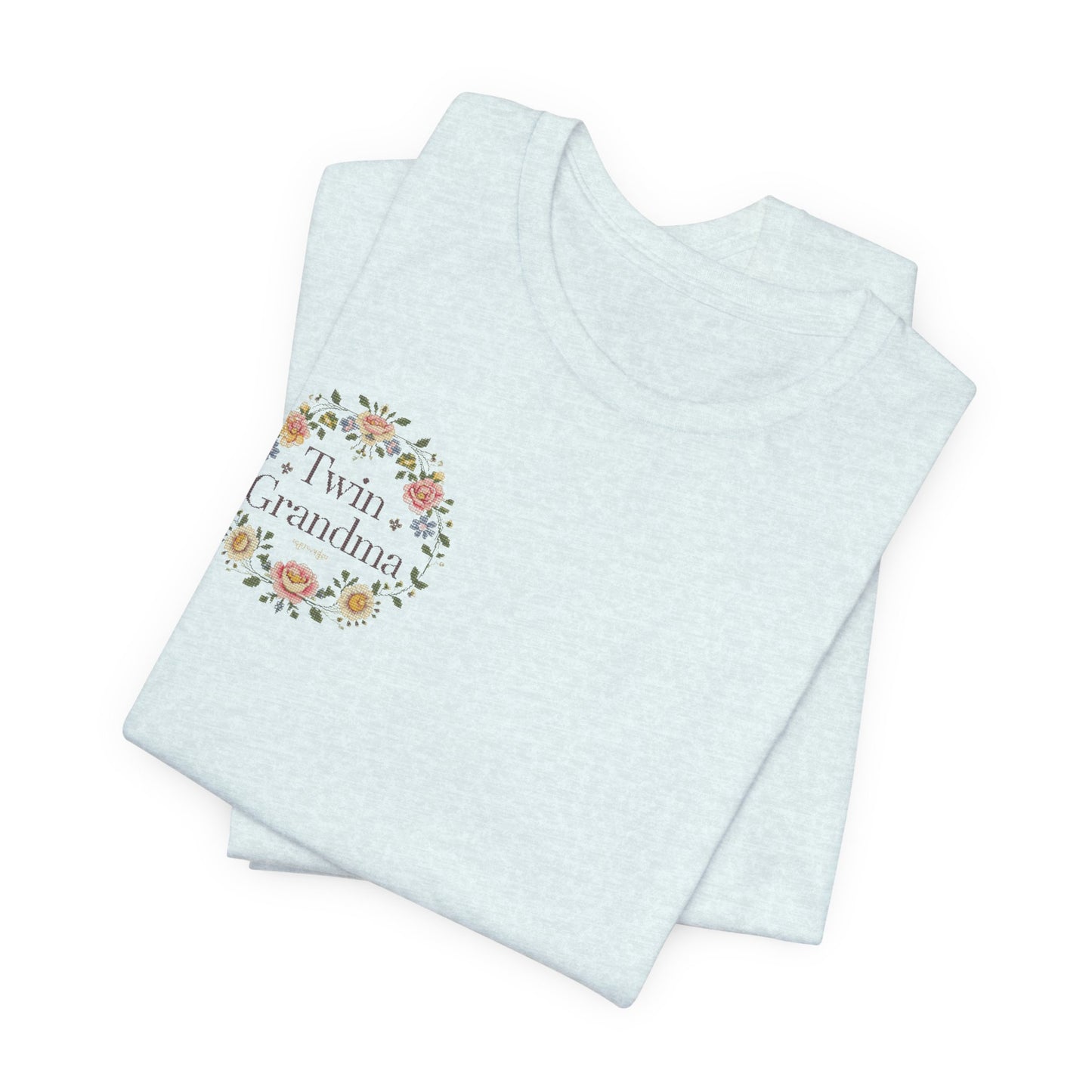 Twin Grandma Floral Tee — Vintage Flower T-Shirt