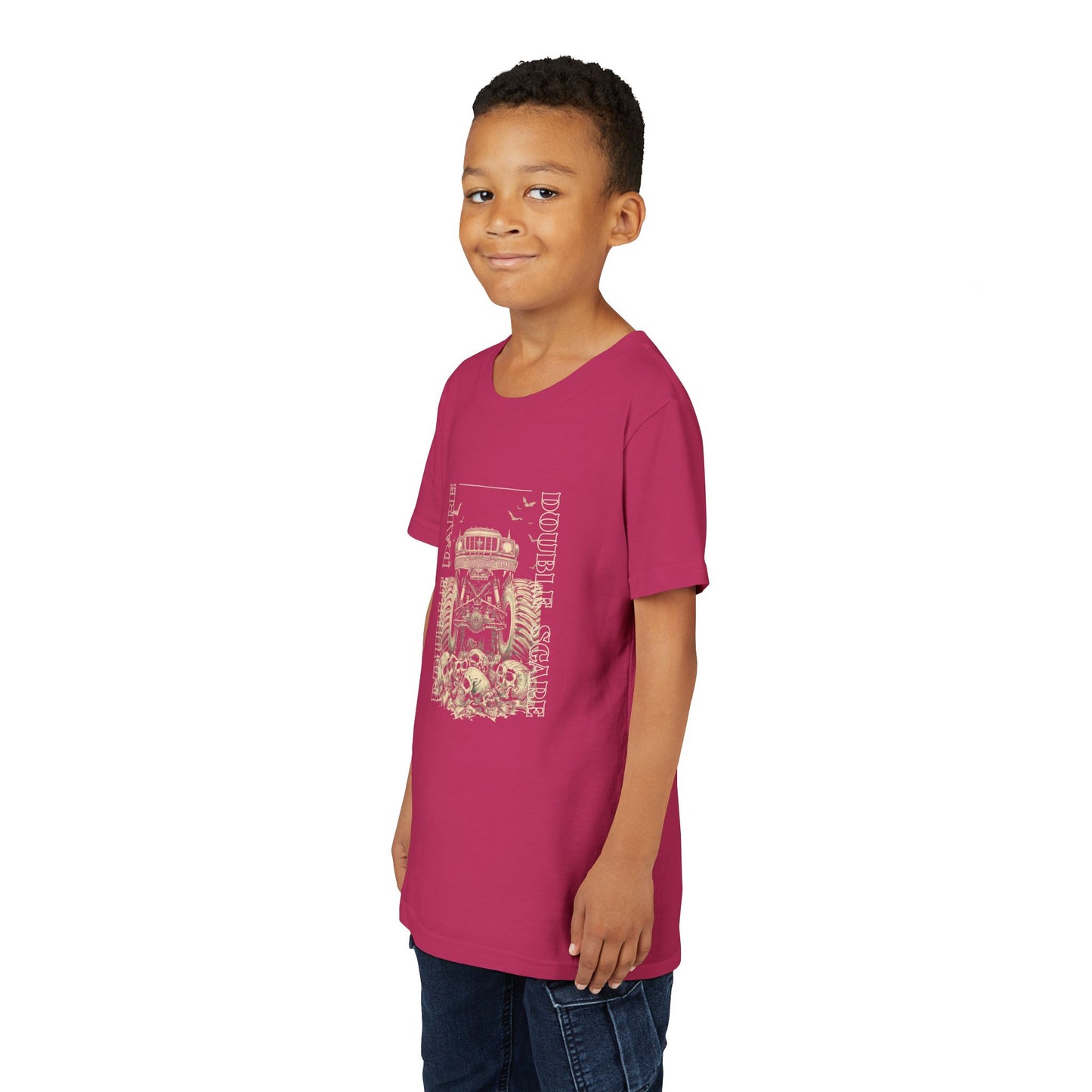 Double Dare-Double Scare- Monster Truck Twin Tee — Unisex
