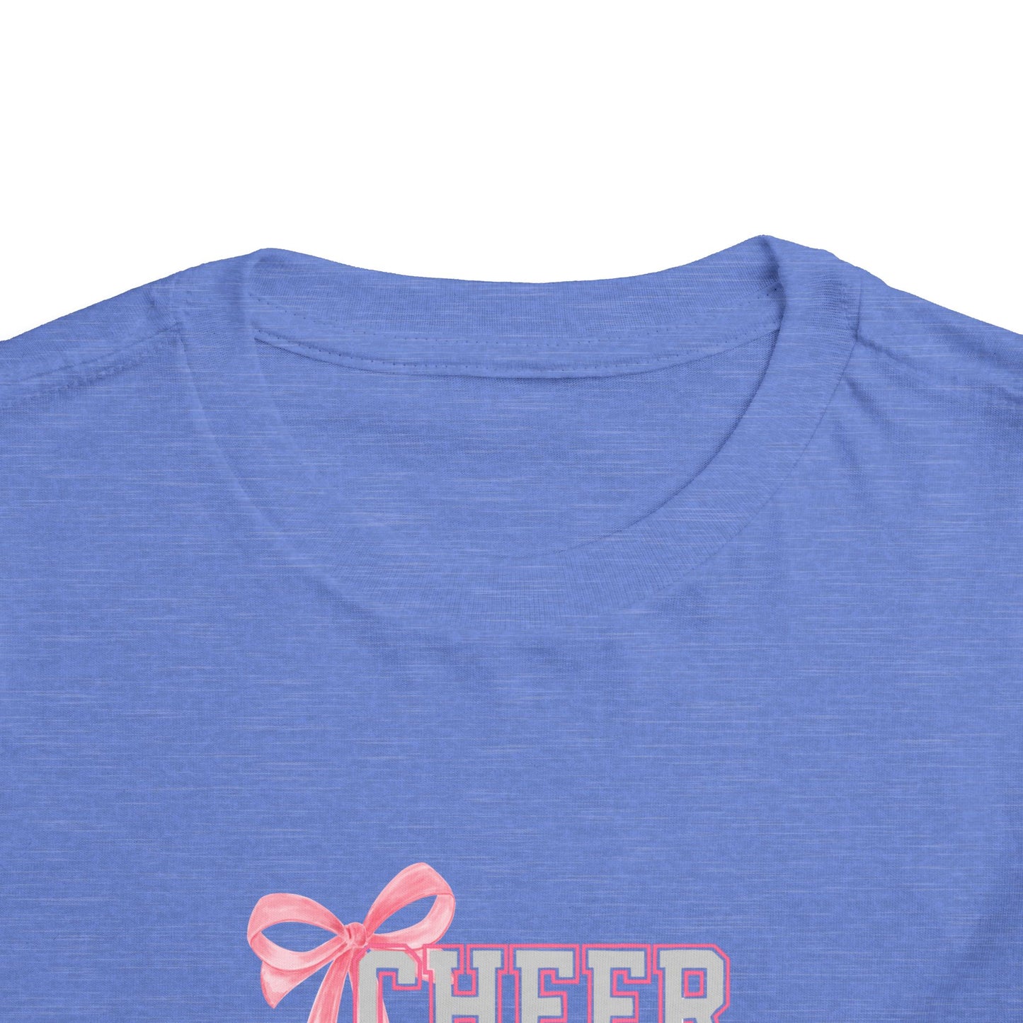 Toddler Tee - "Cheer Twins" Pink Bow Graphic