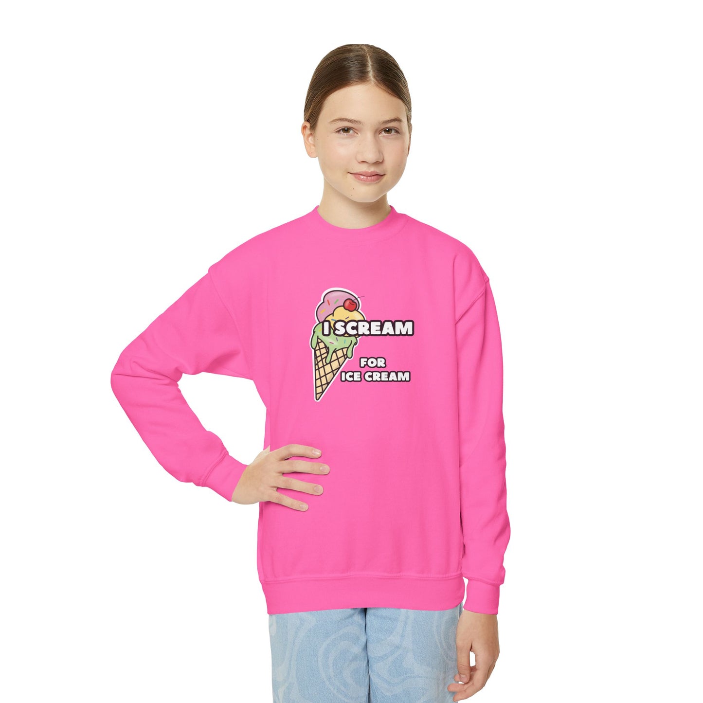Mix and Match - 'I Scream for Ice Cream' Fun Sweaters for Kids, Summer Apparel, Cute Gift for Birthdays, Ice Cream Theme