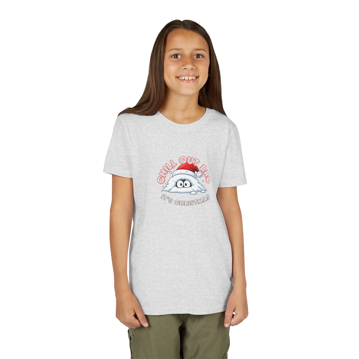 Chill Out Bro, It's Christmas Youth Short Sleeve Tee
