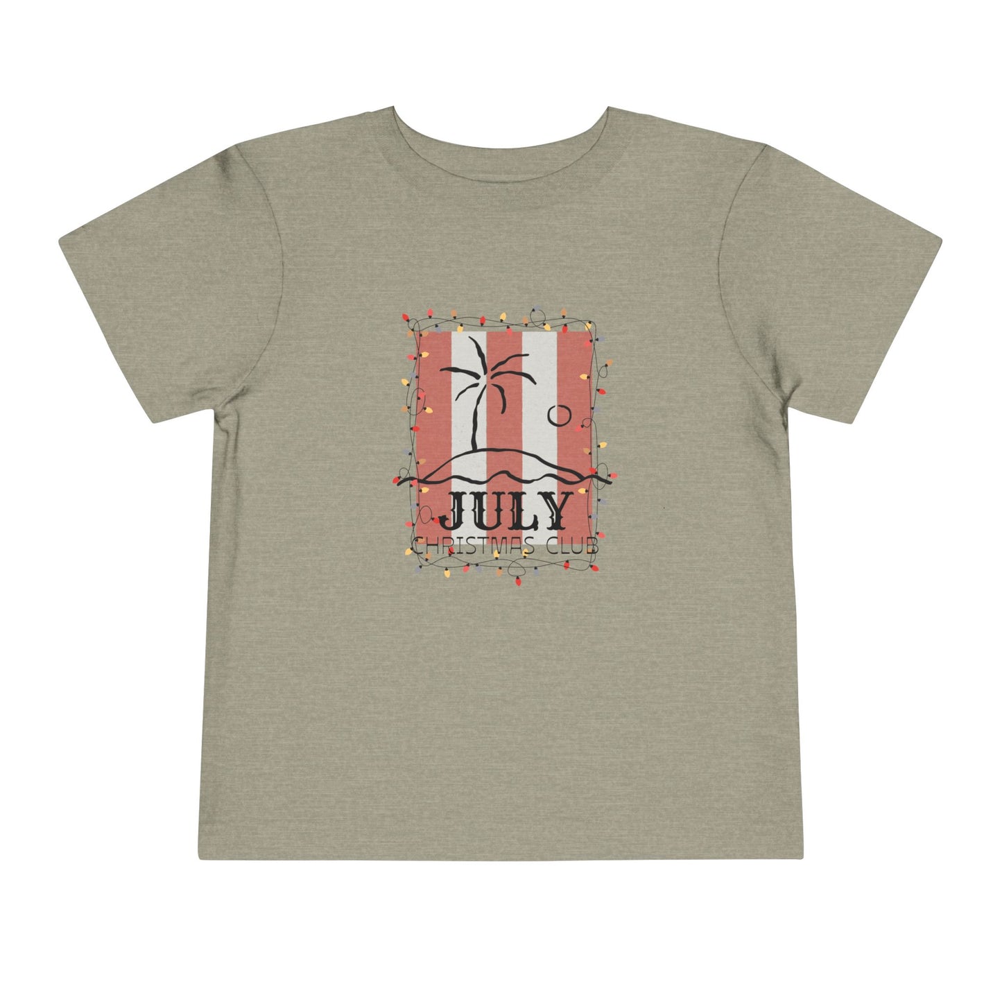 July Christmas Club- Toddler Tee — Cute Beach Holiday Shirt