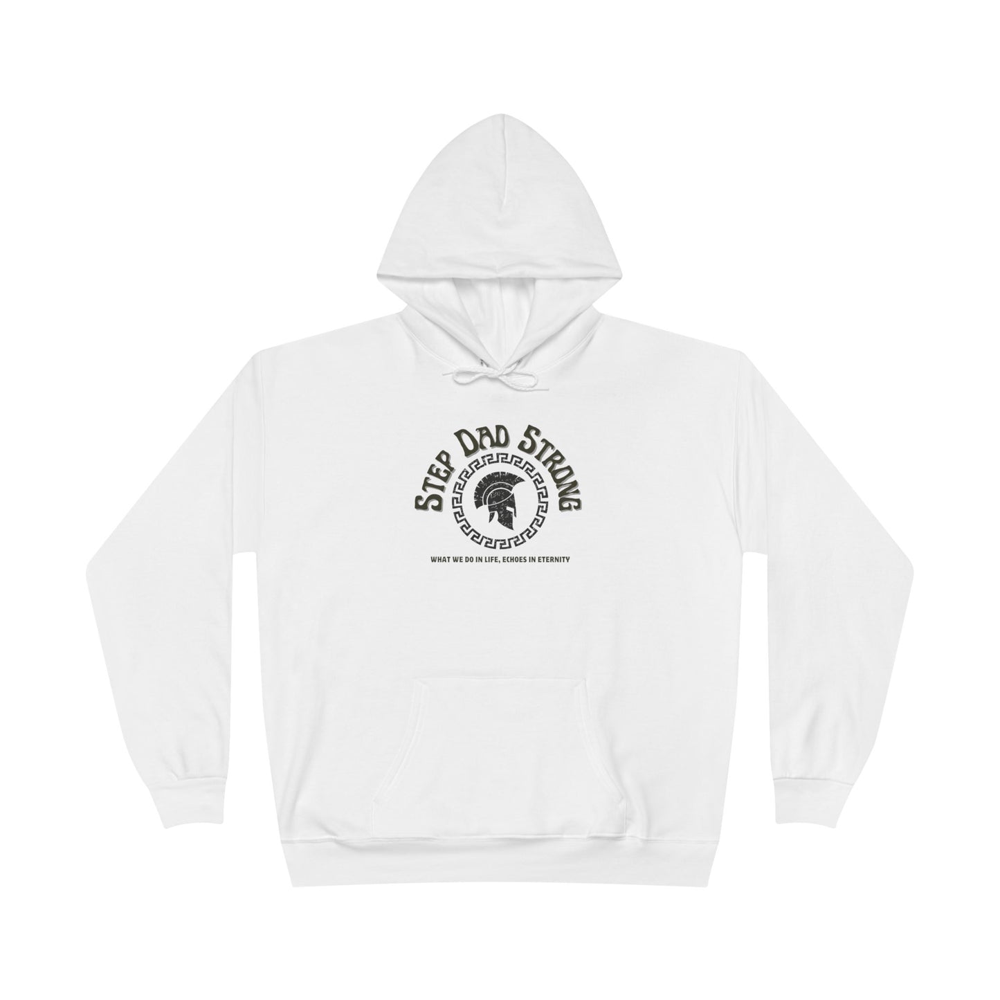 Step Dad Strong (Eco-Friendly) Pullover Hoodie, Gift for Step Dads, Comfortable Sweatshirt, Father's Day Gift, Casual Wear