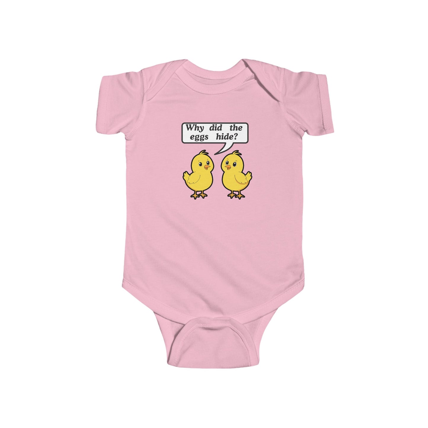 Twin Easter Bodysuit Set- "Why did the eggs hide?"