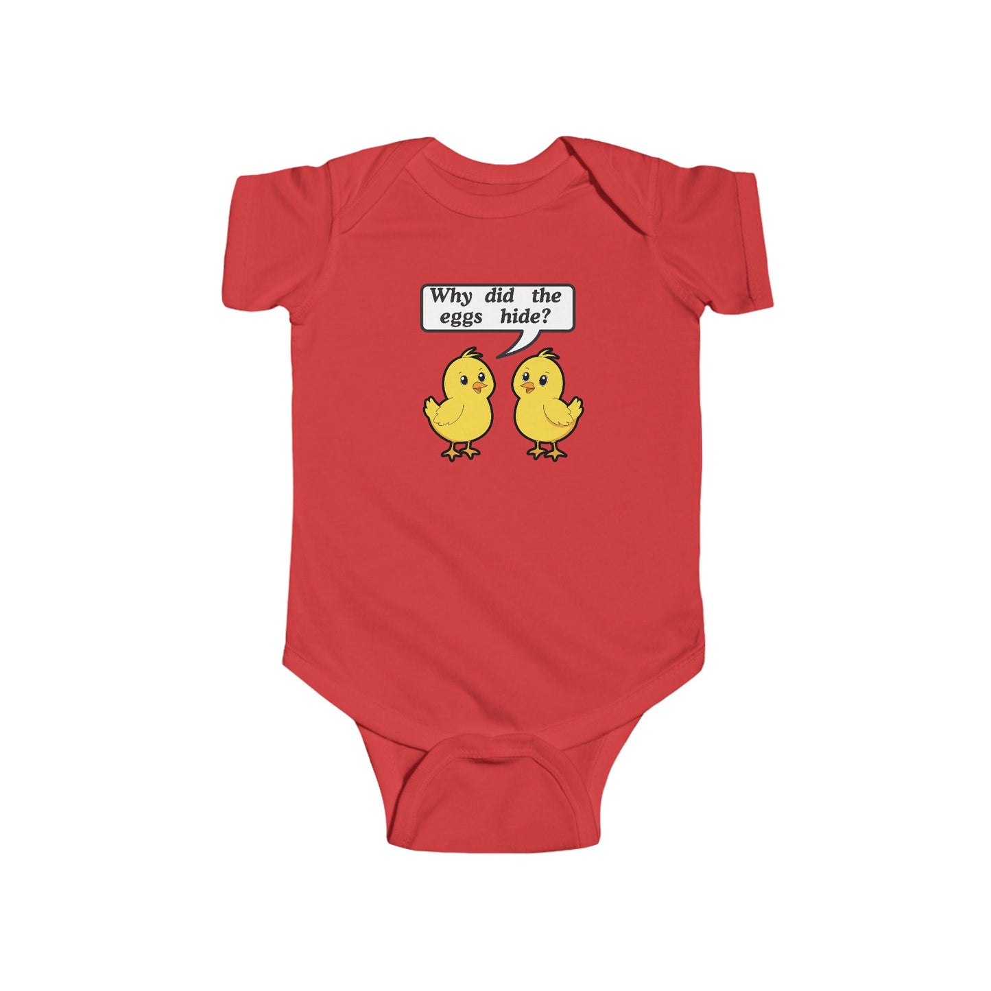 Twin Easter Bodysuit Set- "Why did the eggs hide?"
