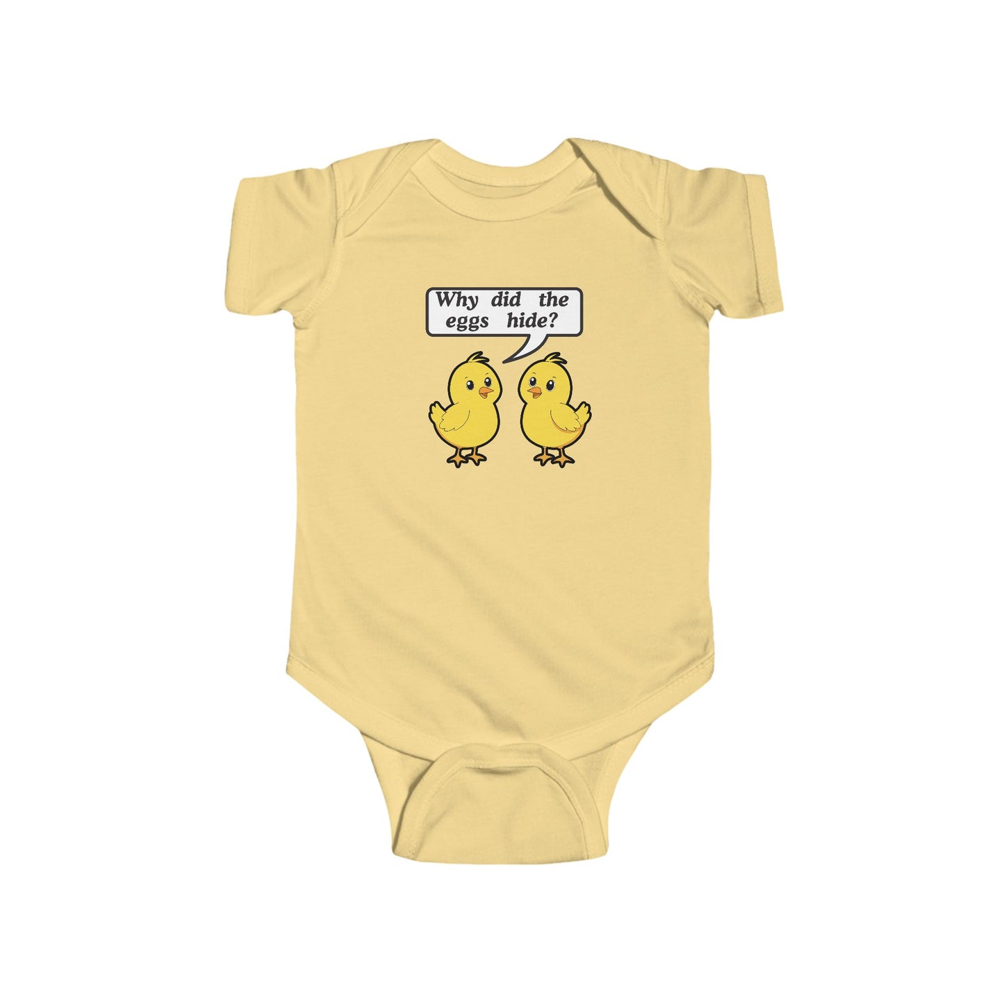 Twin Easter Bodysuit Set- "Why did the eggs hide?"