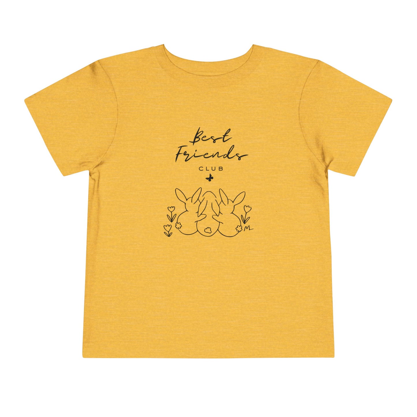 Toddler and Infant Tee — "Best Friends" Bunny Graphic Short Sleeve