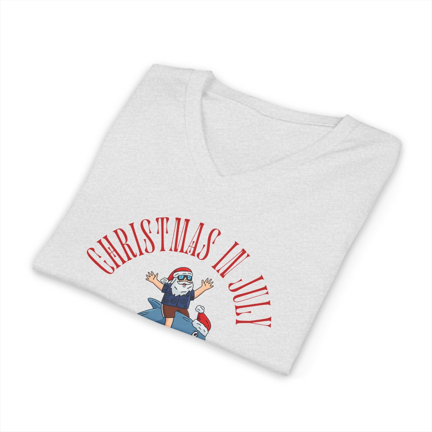 Christmas In July — Merry Fishmas- Funny Holiday Surf Shirt