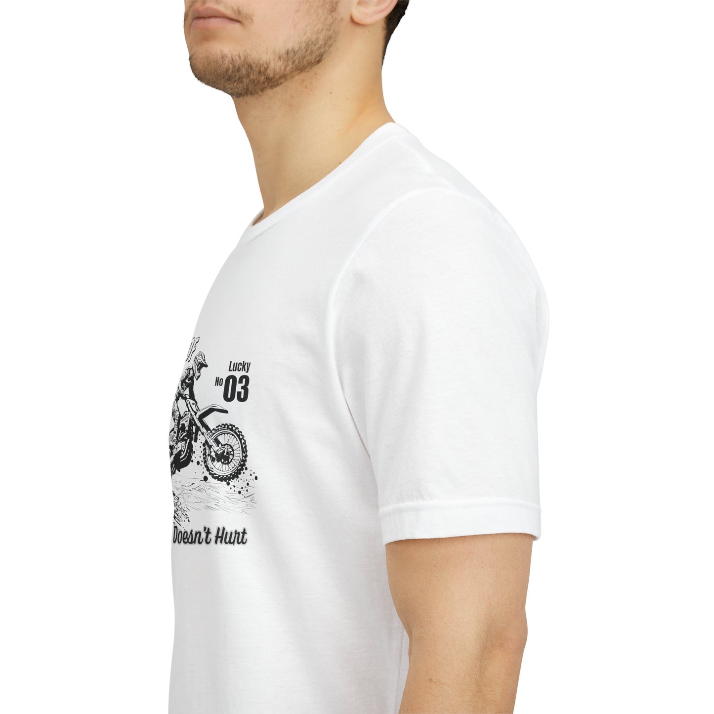 Grandpa of Triplets – “A Little Dirt Doesn’t Hurt” Motorbike T‑Shirt