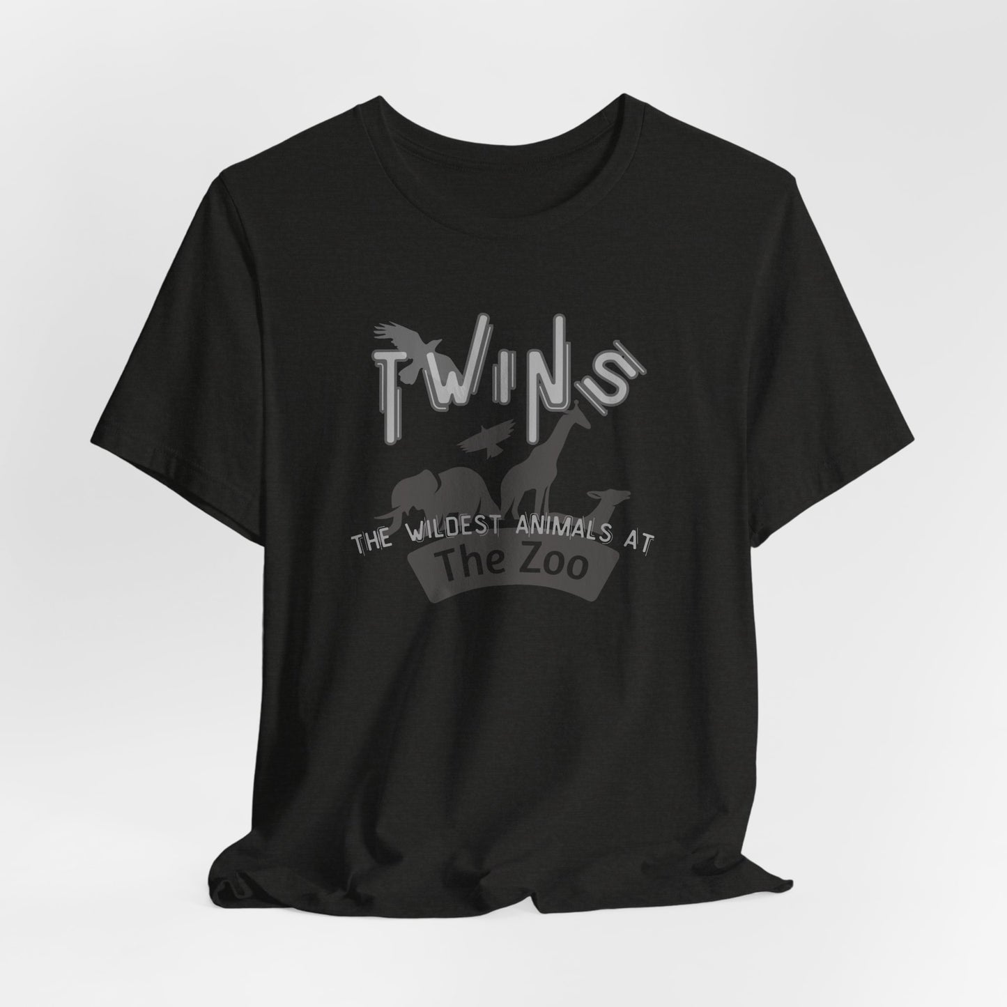 Twins Zoo T-Shirt — 'The Wildest Animals at the Zoo' Graphic Tee