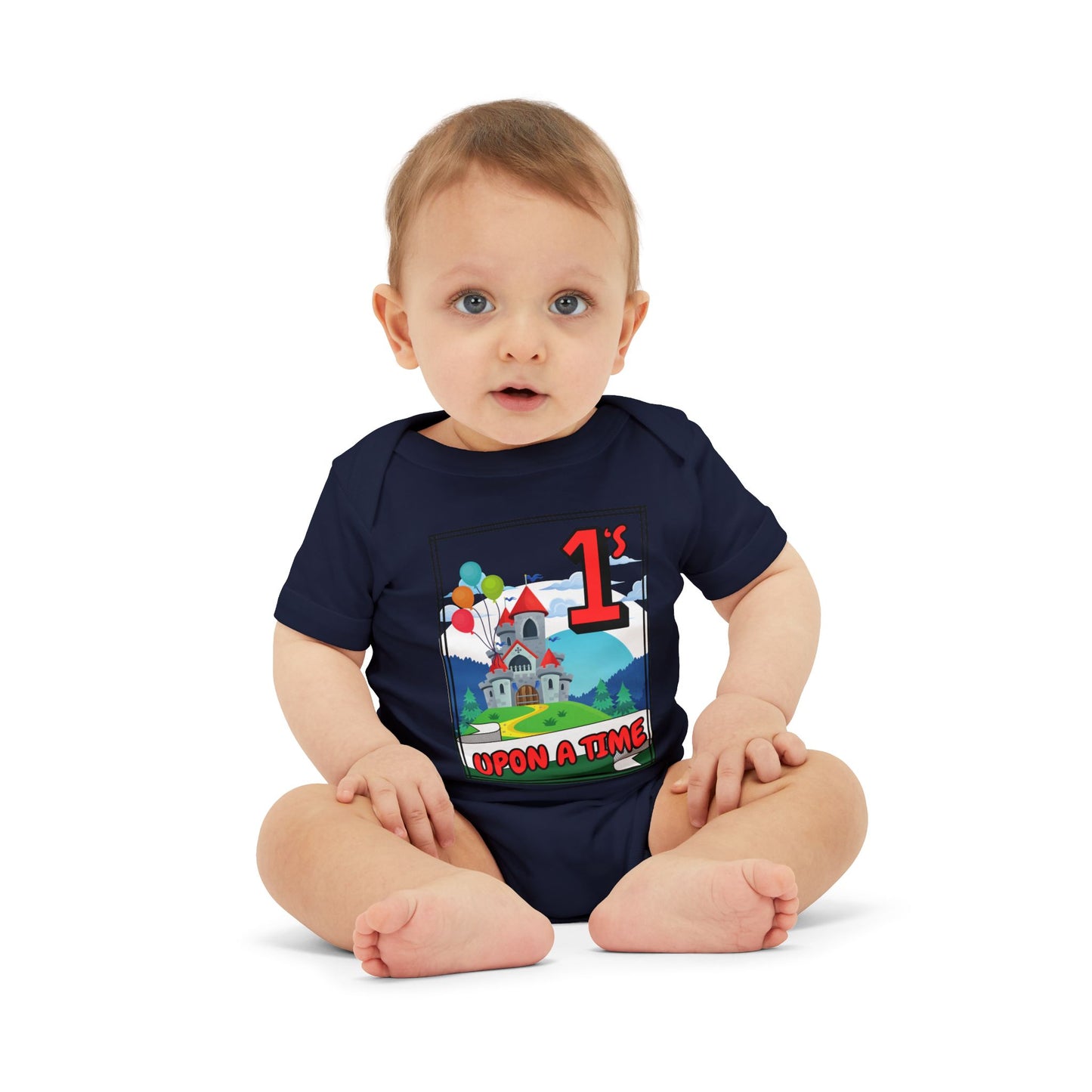 1st Birthday Baby Bodysuit "Once Upon a Time" Adorable Twin/ Triplet Matching Outfits | Infant One Piece | Party Attire