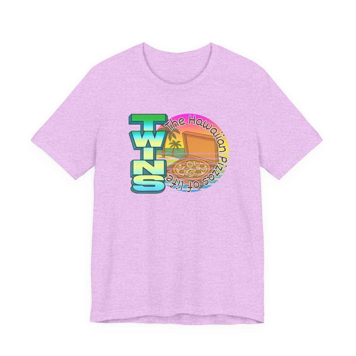 Hawaiian Pizza- Twin Dad Beach T-Shirt — Vintage 90's Style Tee