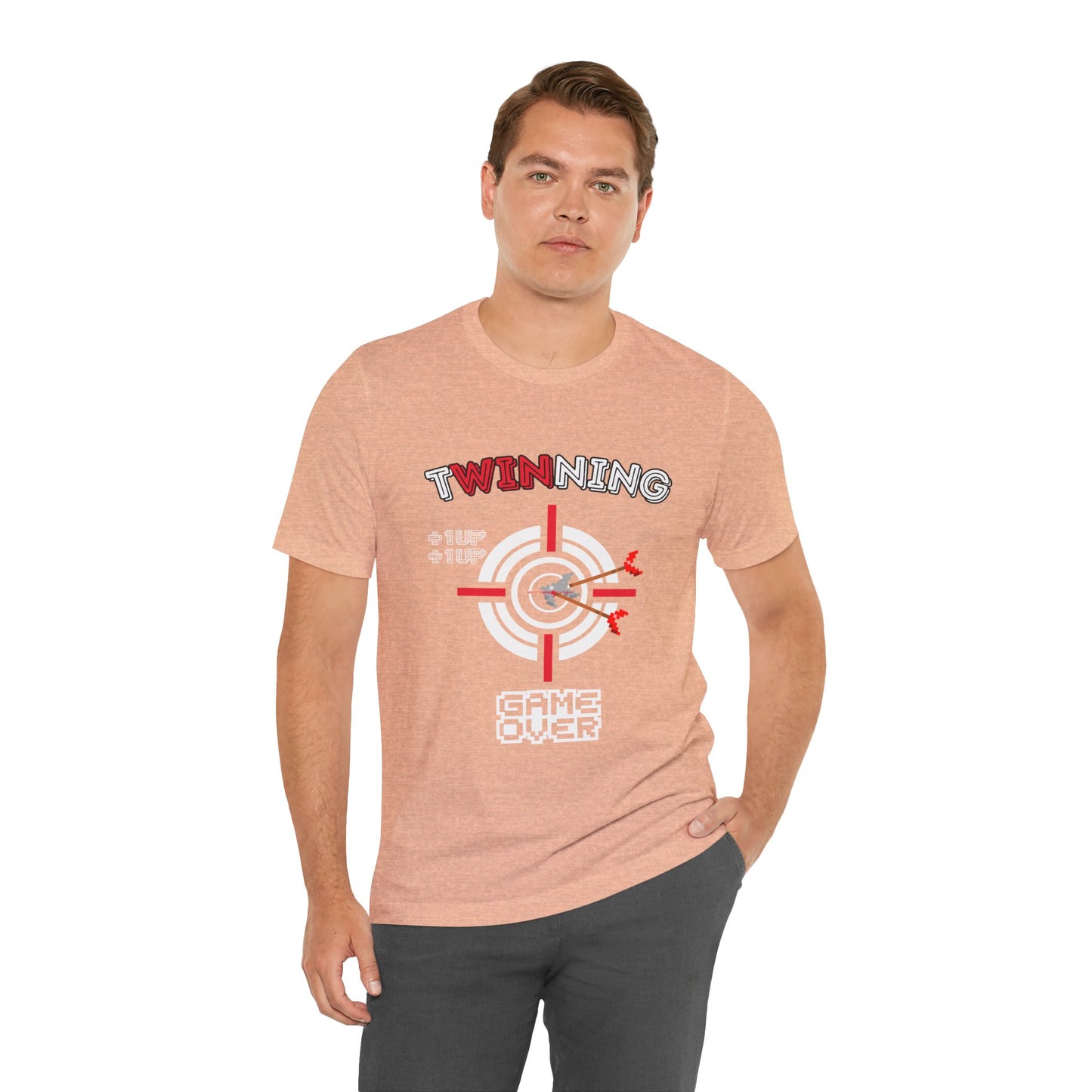 Twin Dad Tee — Retro Arcade Gamer T-Shirt