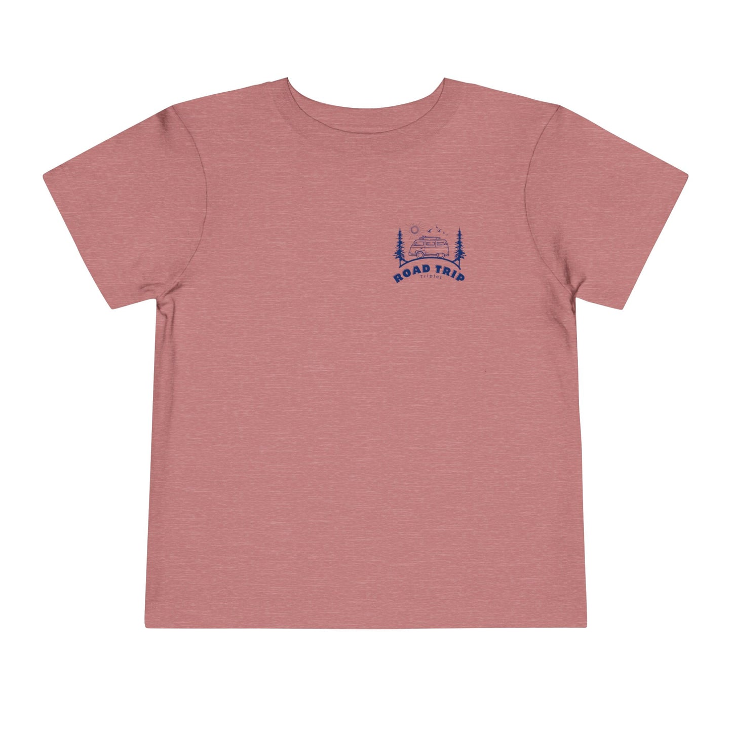 Toddler Triplet Shirt — 'Road Trip' Camper Van Graphic-Front and Back Designs