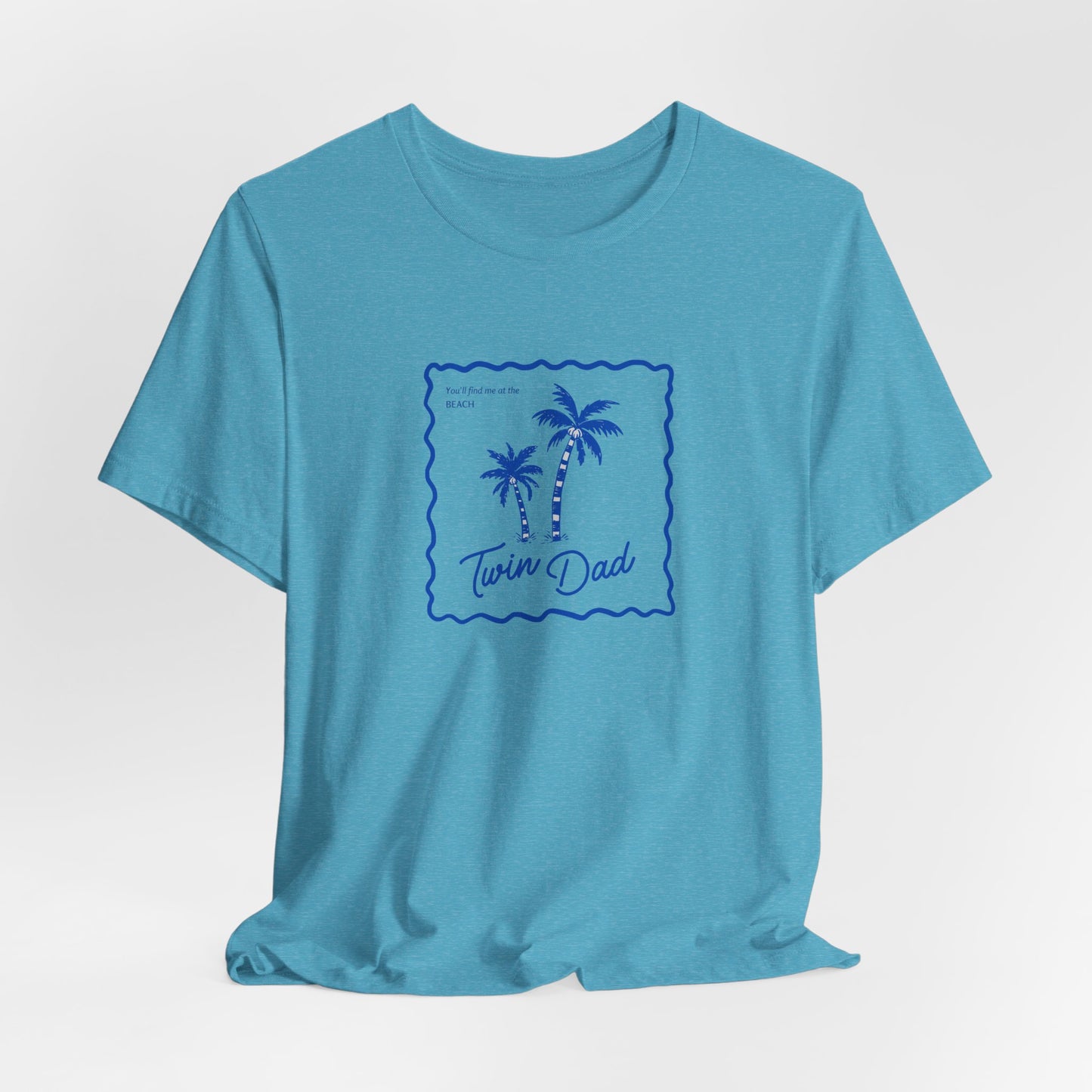 Twin Dad- Palm Tree Tee — Casual Beach Shirt