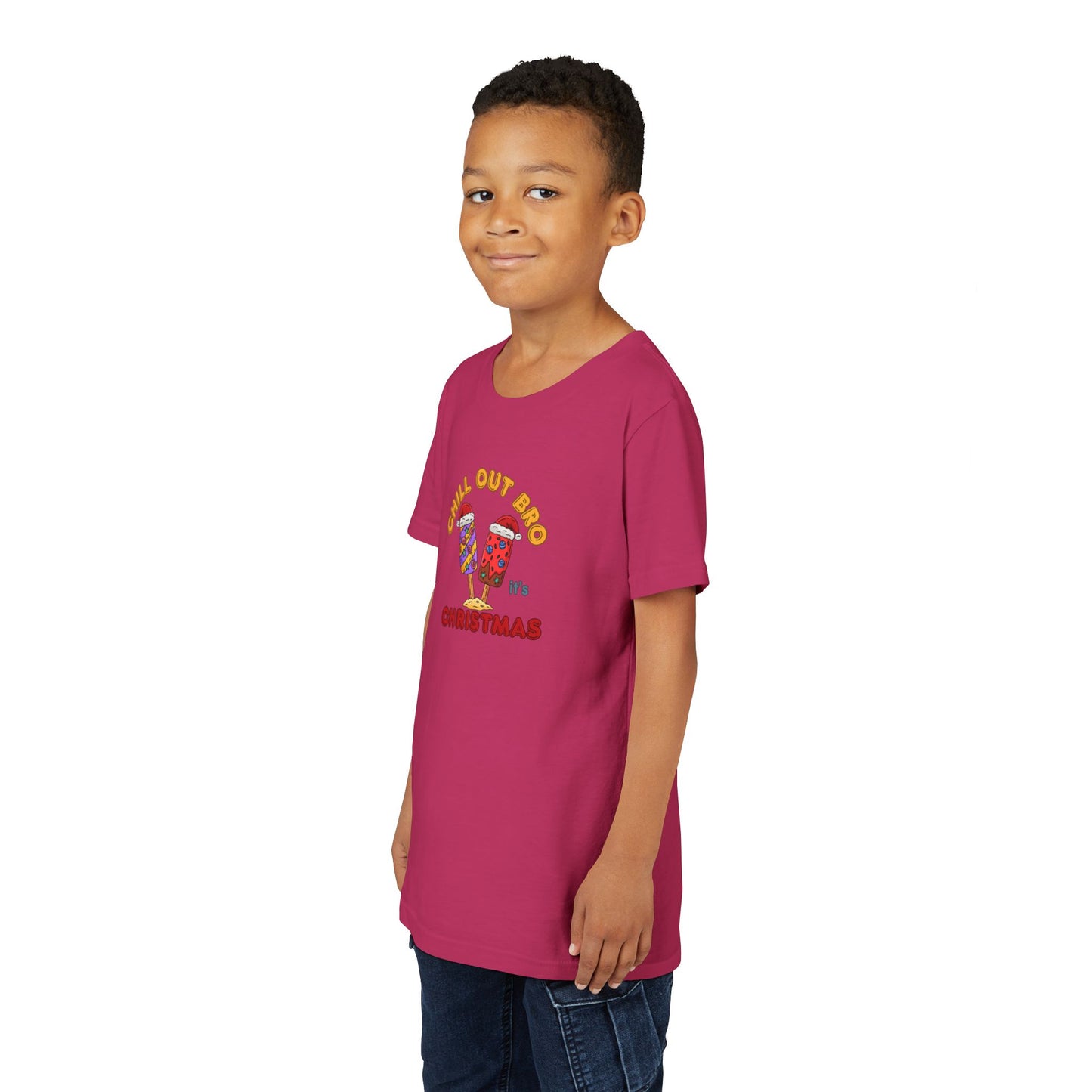 Chill Out Bro, It's Christmas- Young Adult- Popsicle Holiday Shirt