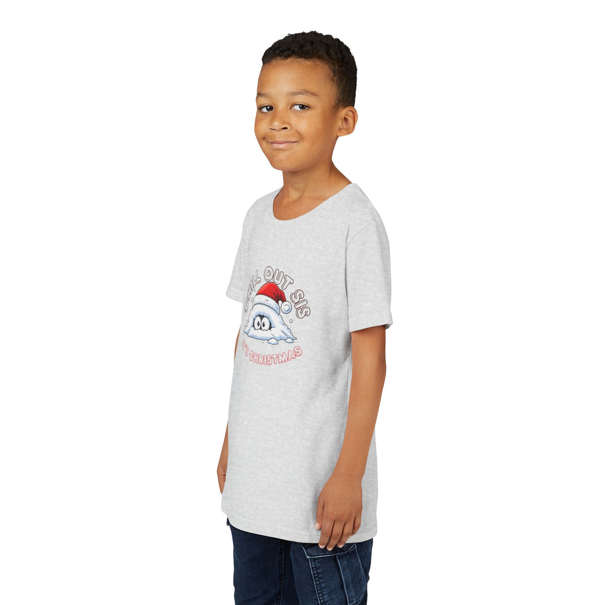Chill Out Sis, It's Christmas, Youth Short Sleeve Shirt