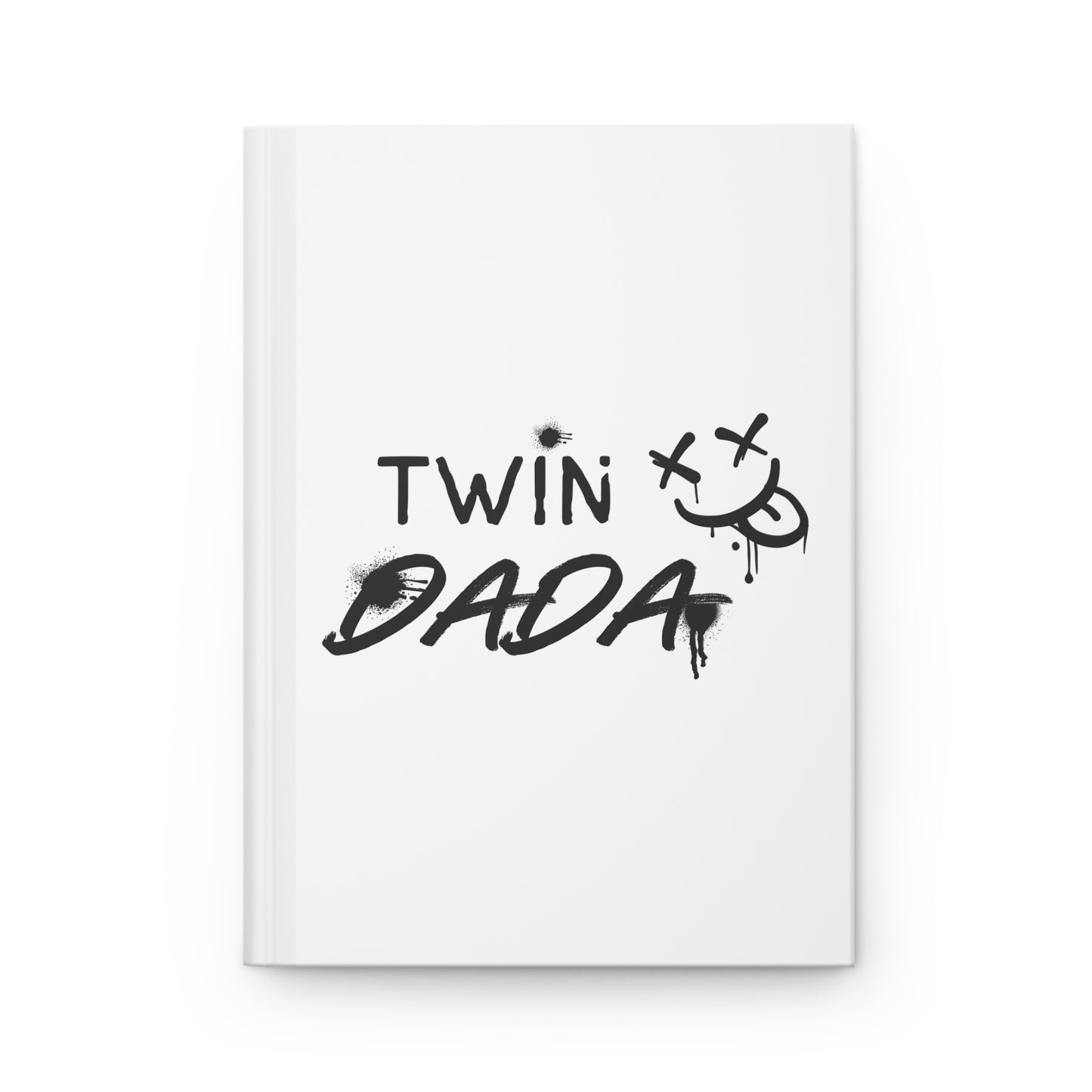 Twin Dada Hardcover Journal — Graffiti-Style Dad Notebook