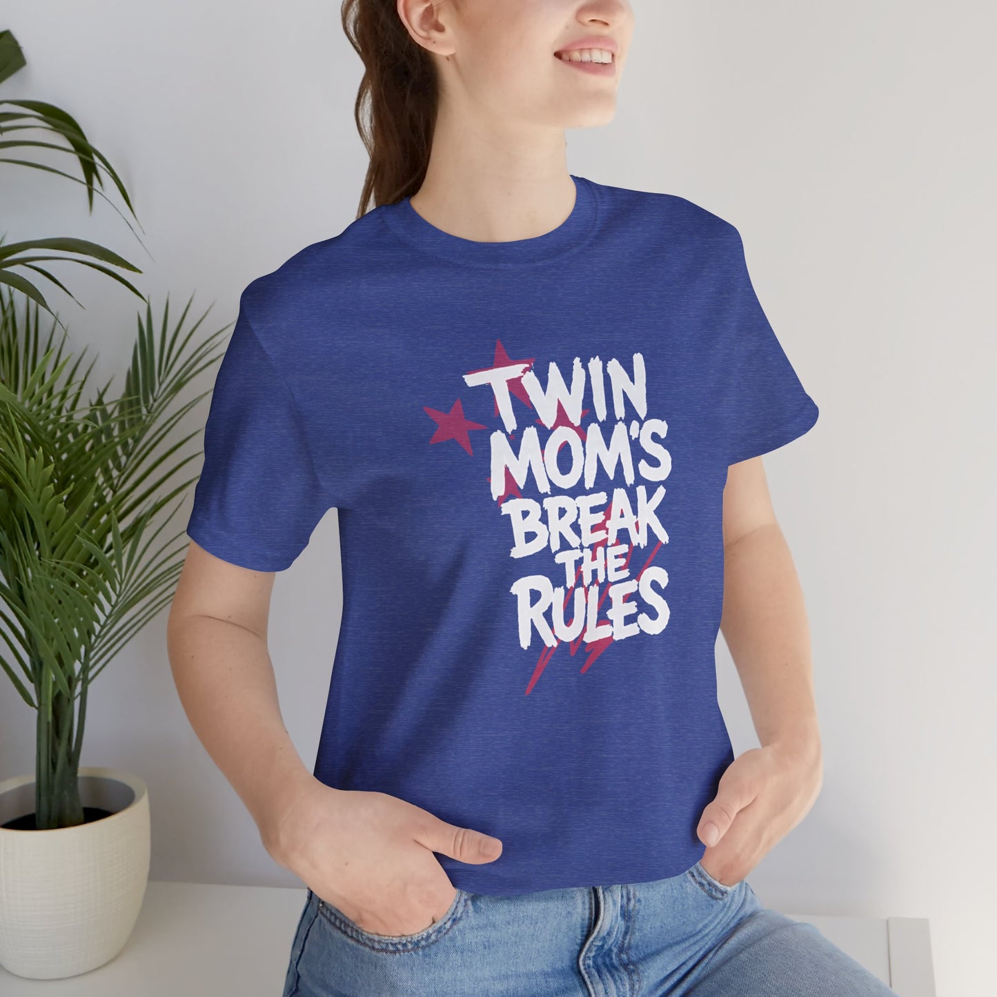Twin Mom's Break the Rules T‑Shirt — Funny Twin Mama Gift