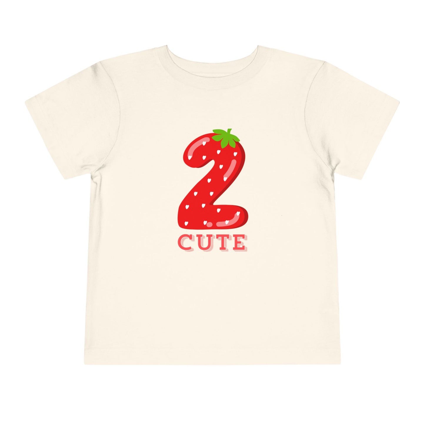 2 Cute Strawberry Toddler Tee – 2nd Birthday Shirt