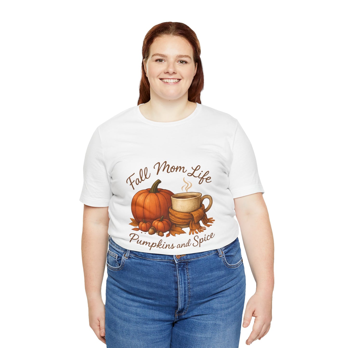 Fall Mom Life Curvy Womens Tee