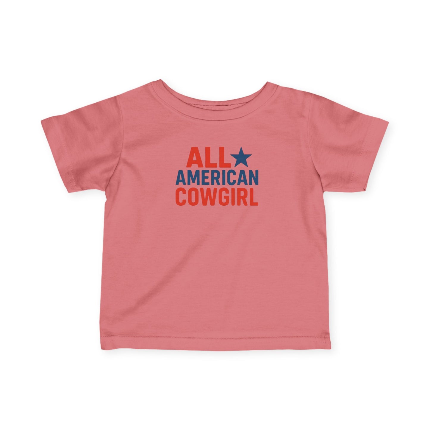 Infant Tee — "All American Cowgirl" Patriotic Baby Top