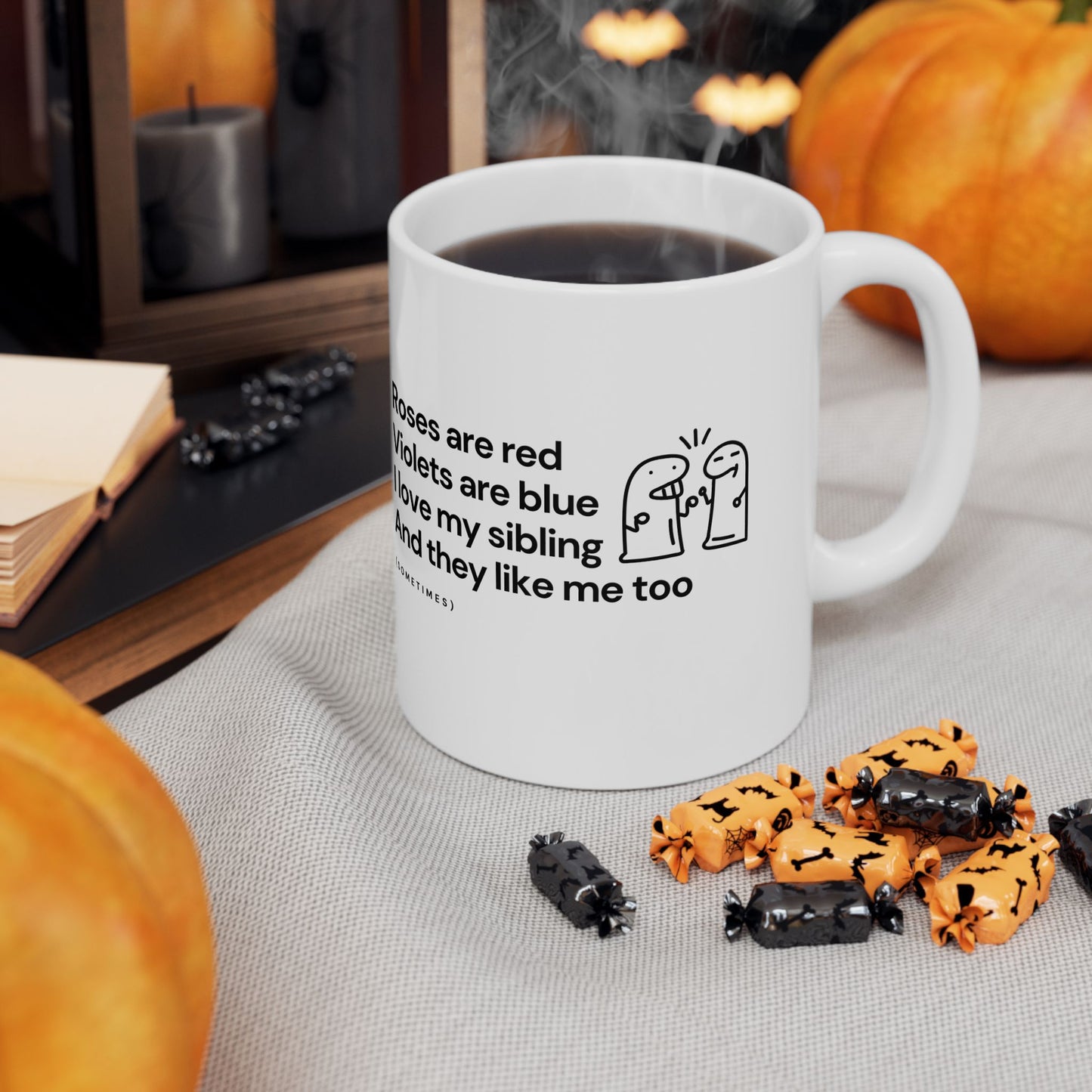 Gender Neutral Sibling Coffee Lover Funny Ceramic Mug — Gift
