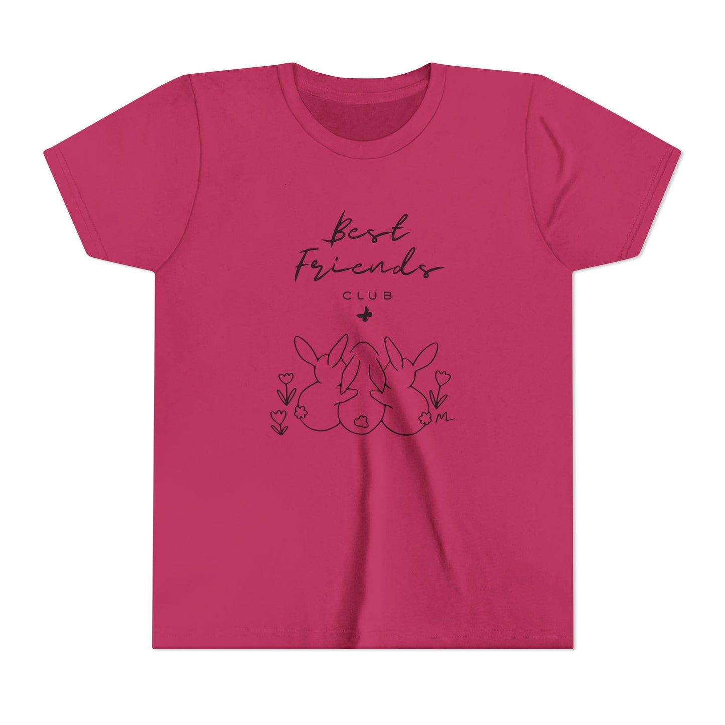 Young Adult Tee - "Best Friends" Bunny Trio Kids Graphic Shirt