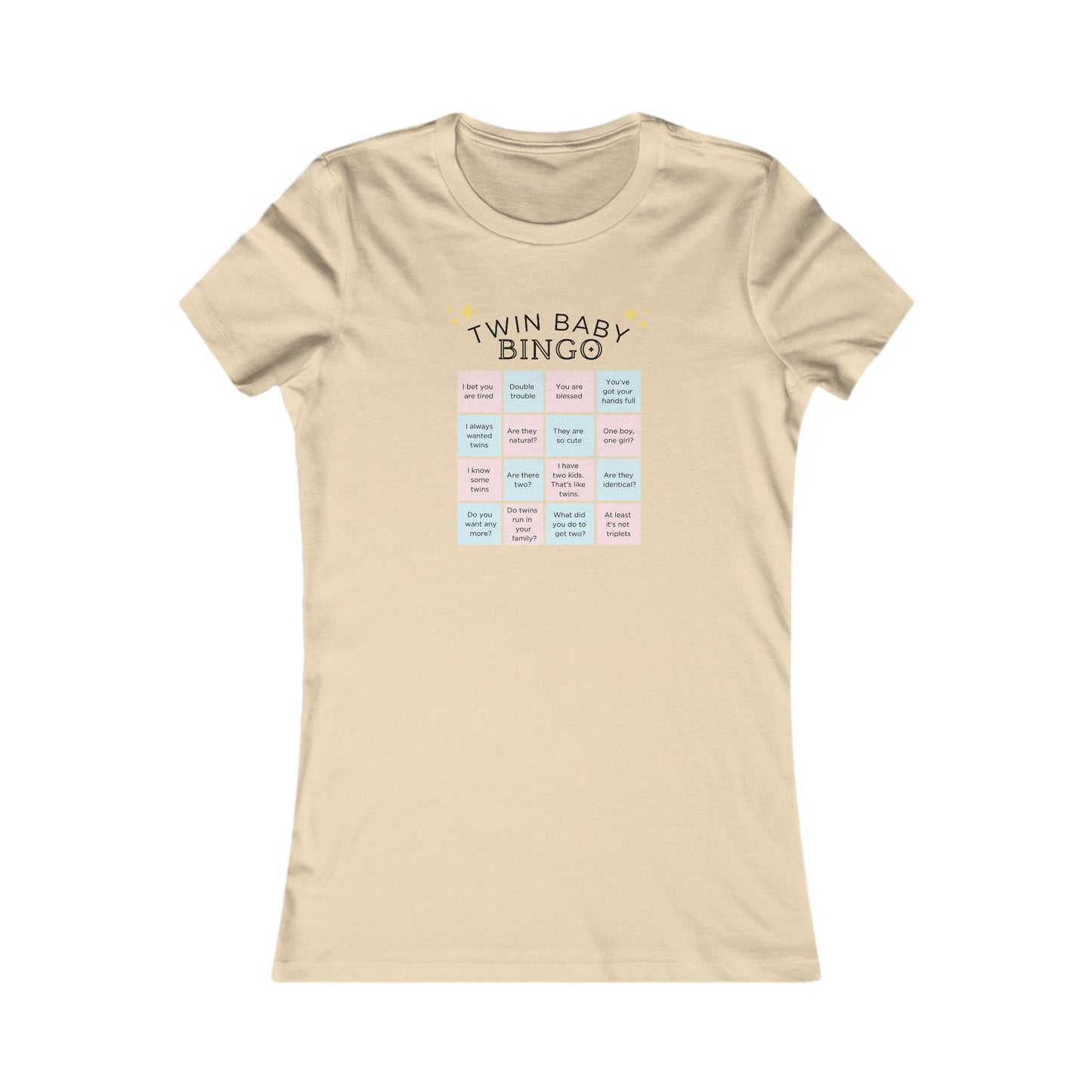"Twin Baby Bingo"- Baby Shower Game/ Twin Mom T-Shirt