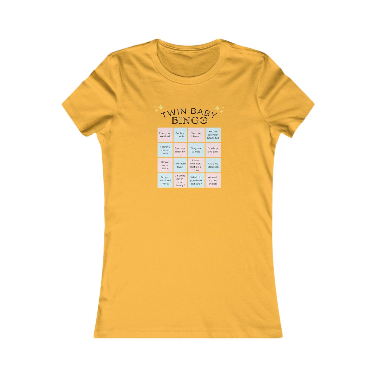 "Twin Baby Bingo"- Baby Shower Game/ Twin Mom T-Shirt