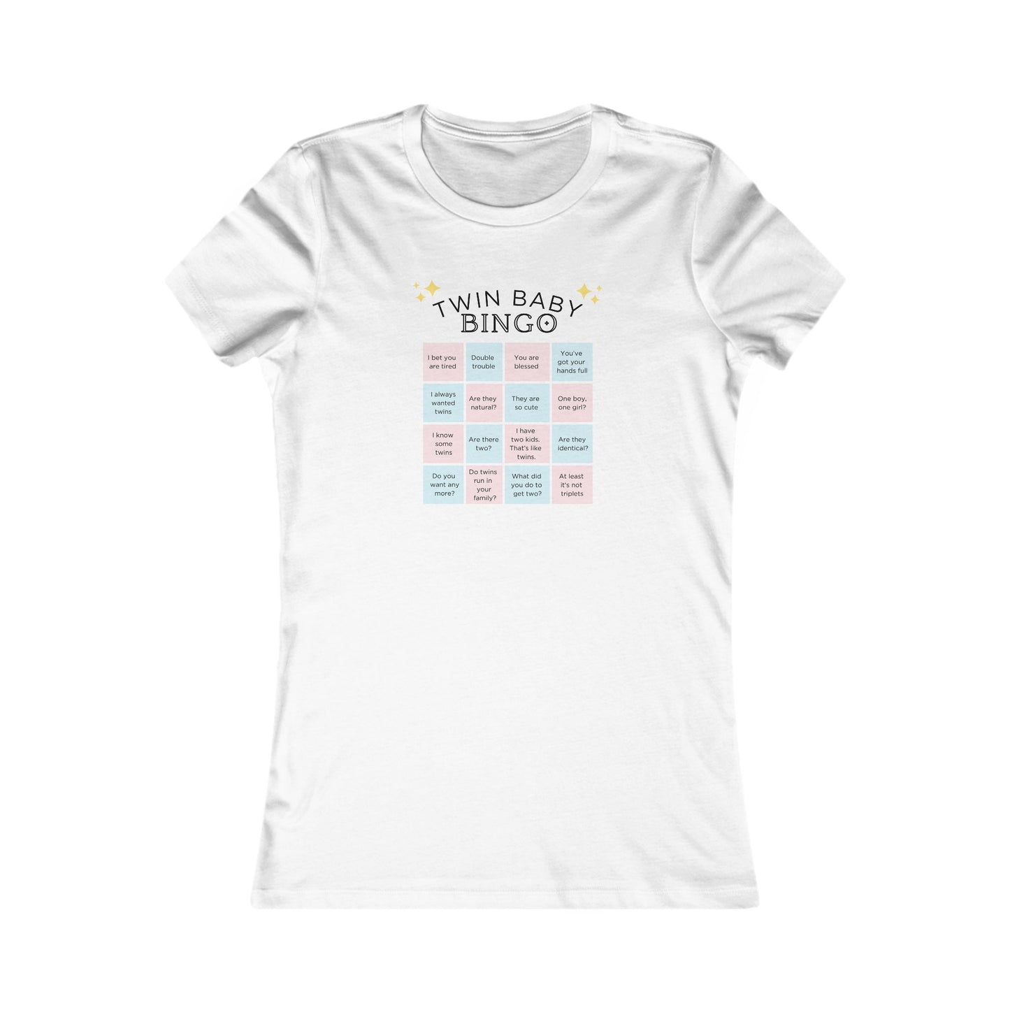 "Twin Baby Bingo"- Baby Shower Game/ Twin Mom T-Shirt